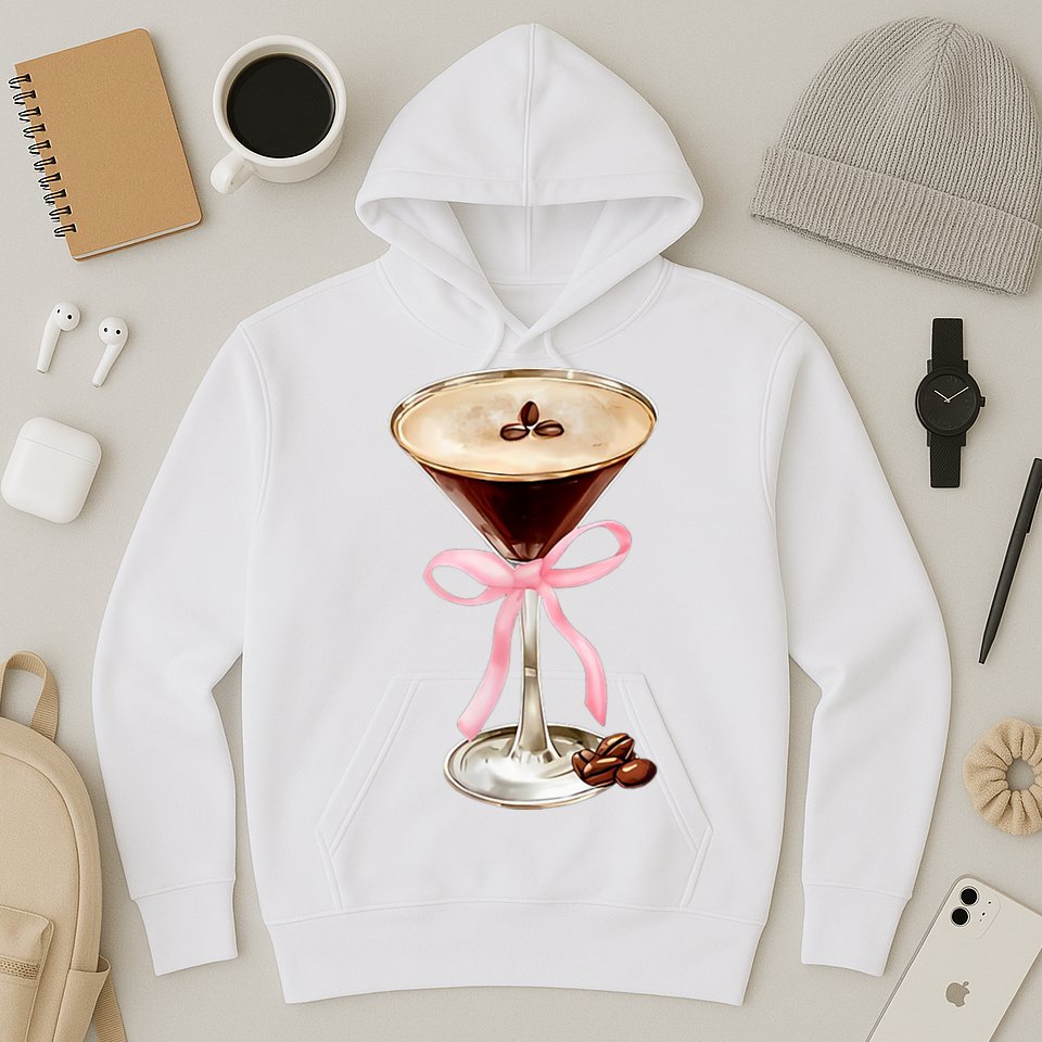 Espresso Martini Bow Graphic Hoodie
