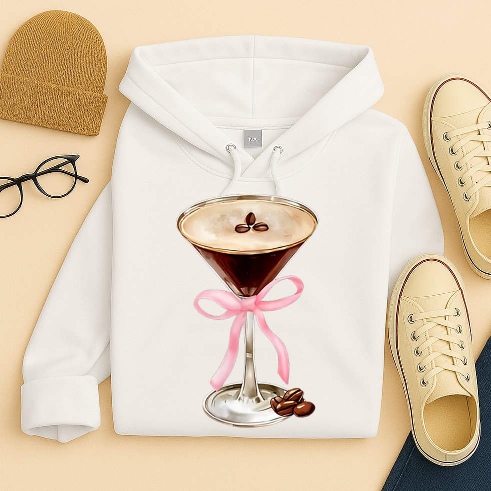 Espresso Martini Bow Graphic Hoodie