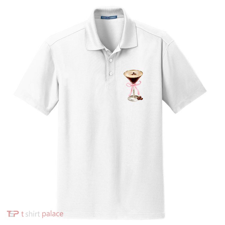 Espresso Martini Bow Graphic Dry Zone Grid Polo
