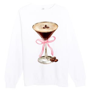 Espresso Martini Bow Graphic Premium Crewneck Sweatshirt