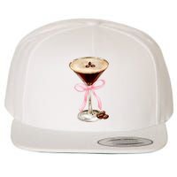 Espresso Martini Bow Graphic Wool Snapback Cap
