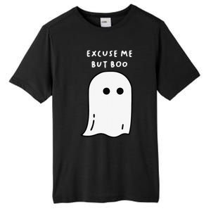 Excuse Me But Boo Cute Ghost Halloween Funny Spooky Season Funny Tall Fusion ChromaSoft Performance T-Shirt