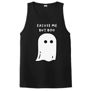 Excuse Me But Boo Cute Ghost Halloween Funny Spooky Season Funny PosiCharge Competitor Tank