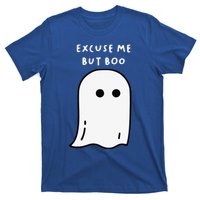 Excuse Me But Boo Cute Ghost Halloween Funny Spooky Season Funny T-Shirt