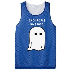 Excuse Me But Boo Cute Ghost Halloween Funny Spooky Season Funny Mesh Reversible Basketball Jersey Tank