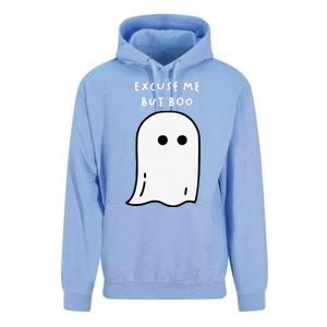 Excuse Me But Boo Cute Ghost Halloween Funny Spooky Season Funny Unisex Surf Hoodie