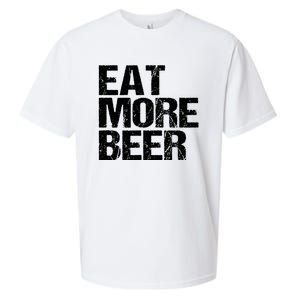 Eat More Beer |Funny Drinking Alcoholic Humor Pun Tee Sueded Cloud Jersey T-Shirt