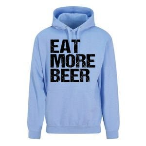 Eat More Beer |Funny Drinking Alcoholic Humor Pun Tee Unisex Surf Hoodie