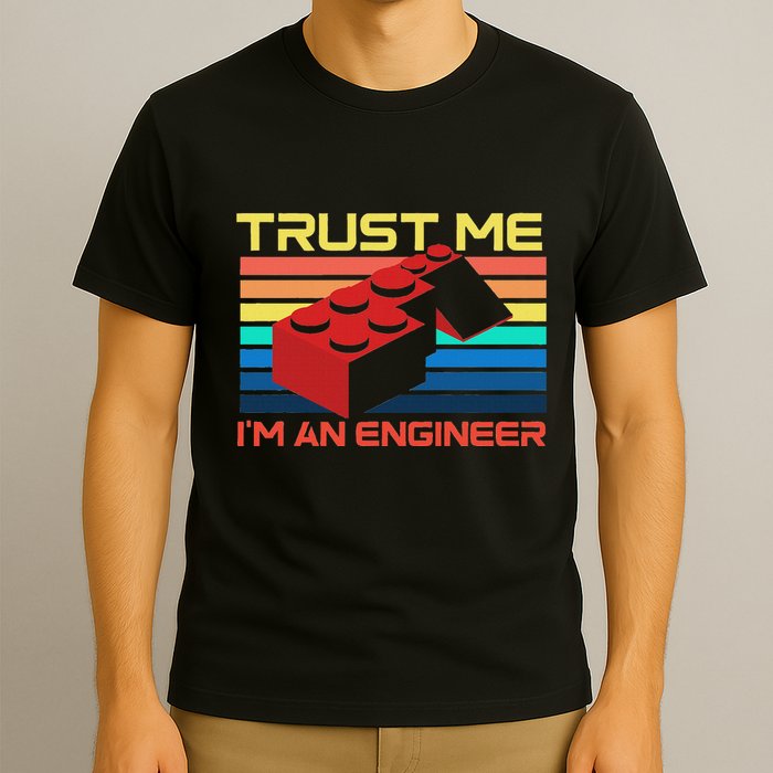 Engineer Master Builder Building Blocks Bricks Bricklayer T-Shirt