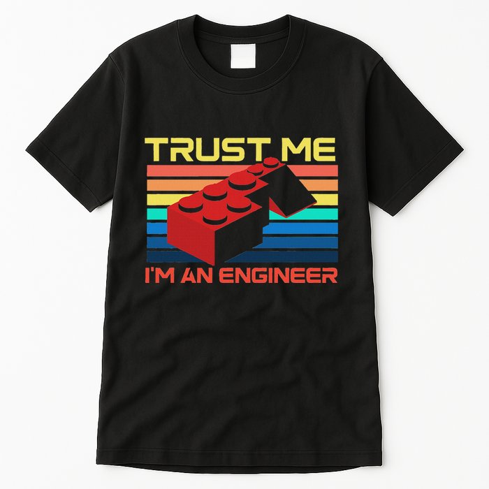 Engineer Master Builder Building Blocks Bricks Bricklayer Tall T-Shirt