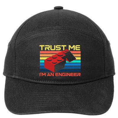 Engineer Master Builder Building Blocks Bricks Bricklayer 7-Panel Snapback Hat
