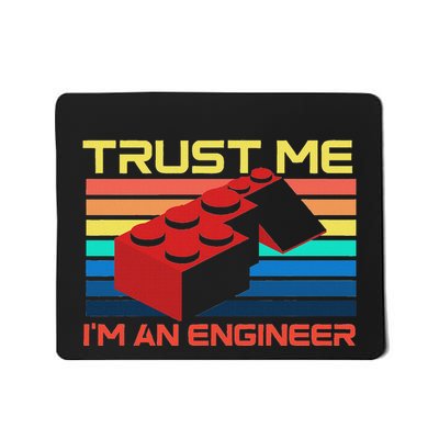 Engineer Master Builder Building Blocks Bricks Bricklayer Mousepad