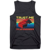 Engineer Master Builder Building Blocks Bricks Bricklayer Tank Top