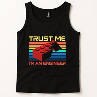 Engineer Master Builder Building Blocks Bricks Bricklayer Tank Top