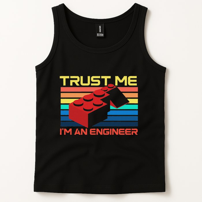 Engineer Master Builder Building Blocks Bricks Bricklayer Tank Top