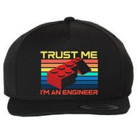 Engineer Master Builder Building Blocks Bricks Bricklayer Wool Snapback Cap