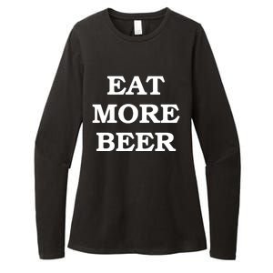 Eat More Beer Womens CVC Long Sleeve Shirt