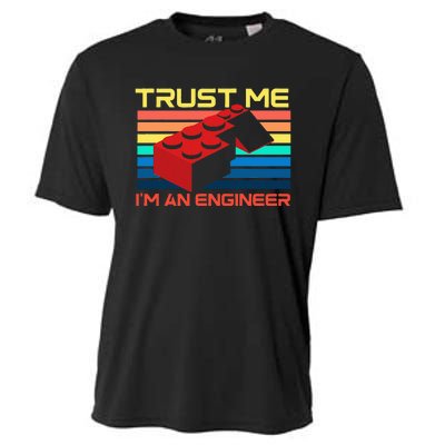 Engineer Master Builder Building Blocks Bricks Bricklayer Cooling Performance Crew T-Shirt