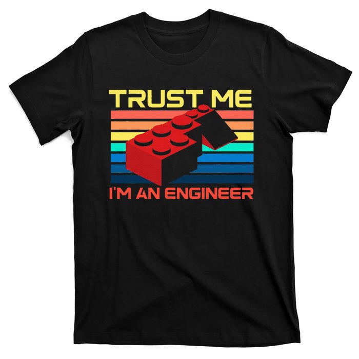 Engineer Master Builder Building Blocks Bricks Bricklayer T-Shirt