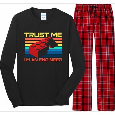 Engineer Master Builder Building Blocks Bricks Bricklayer Long Sleeve Pajama Set