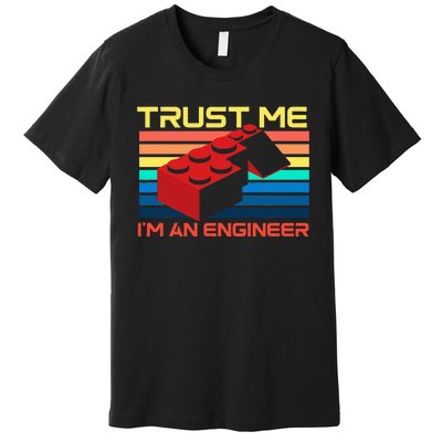 Engineer Master Builder Building Blocks Bricks Bricklayer Premium T-Shirt