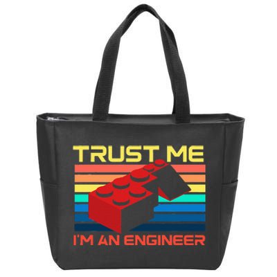 Engineer Master Builder Building Blocks Bricks Bricklayer Zip Tote Bag