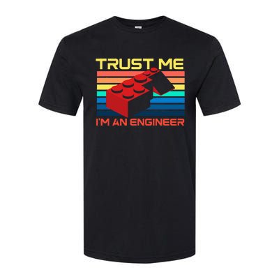 Engineer Master Builder Building Blocks Bricks Bricklayer Softstyle CVC T-Shirt