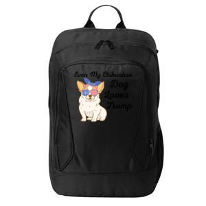 Even My Bulldog Dog Loves Trump The Felon 2024 Us Election Funny Gift City Backpack