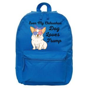 Even My Bulldog Dog Loves Trump The Felon 2024 Us Election Funny Gift 16 in Basic Backpack