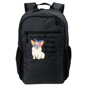 Even My Bulldog Dog Loves Trump The Felon 2024 Us Election Funny Gift Daily Commute Backpack