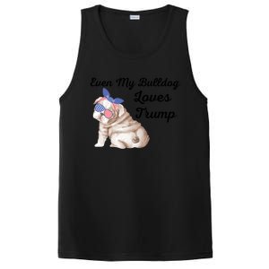 Even My Bulldog Dog Loves Trump The Felon 2024 Us Election Cute Gift PosiCharge Competitor Tank