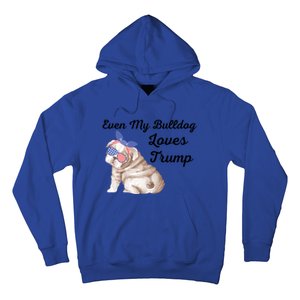 Even My Bulldog Dog Loves Trump The Felon 2024 Us Election Cute Gift Hoodie