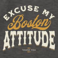 Excuse My Boston Attitude Thank You Vector Backpack