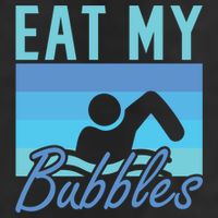 Eat My Bubbles Swim Swimmer Adult Drive Performance Visor
