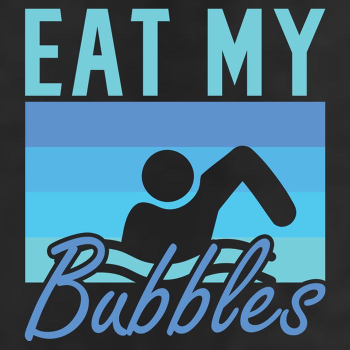 Eat My Bubbles Swim Swimmer Adult Drive Performance Visor