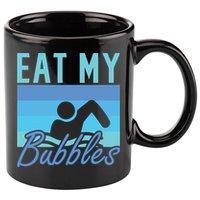 Eat My Bubbles Swim Swimmer 11oz C Handle Ceramic Mug