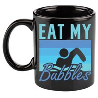 Eat My Bubbles Swim Swimmer 11oz C Handle Ceramic Mug