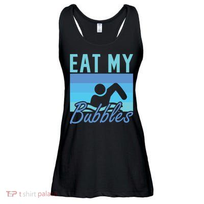 Eat My Bubbles Swim Swimmer Ladies Essential Flowy Tank