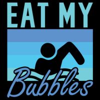 Eat My Bubbles Swim Swimmer 16 in Basic Backpack