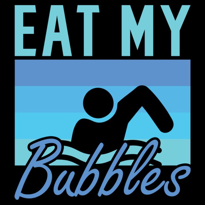 Eat My Bubbles Swim Swimmer 16 in Basic Backpack