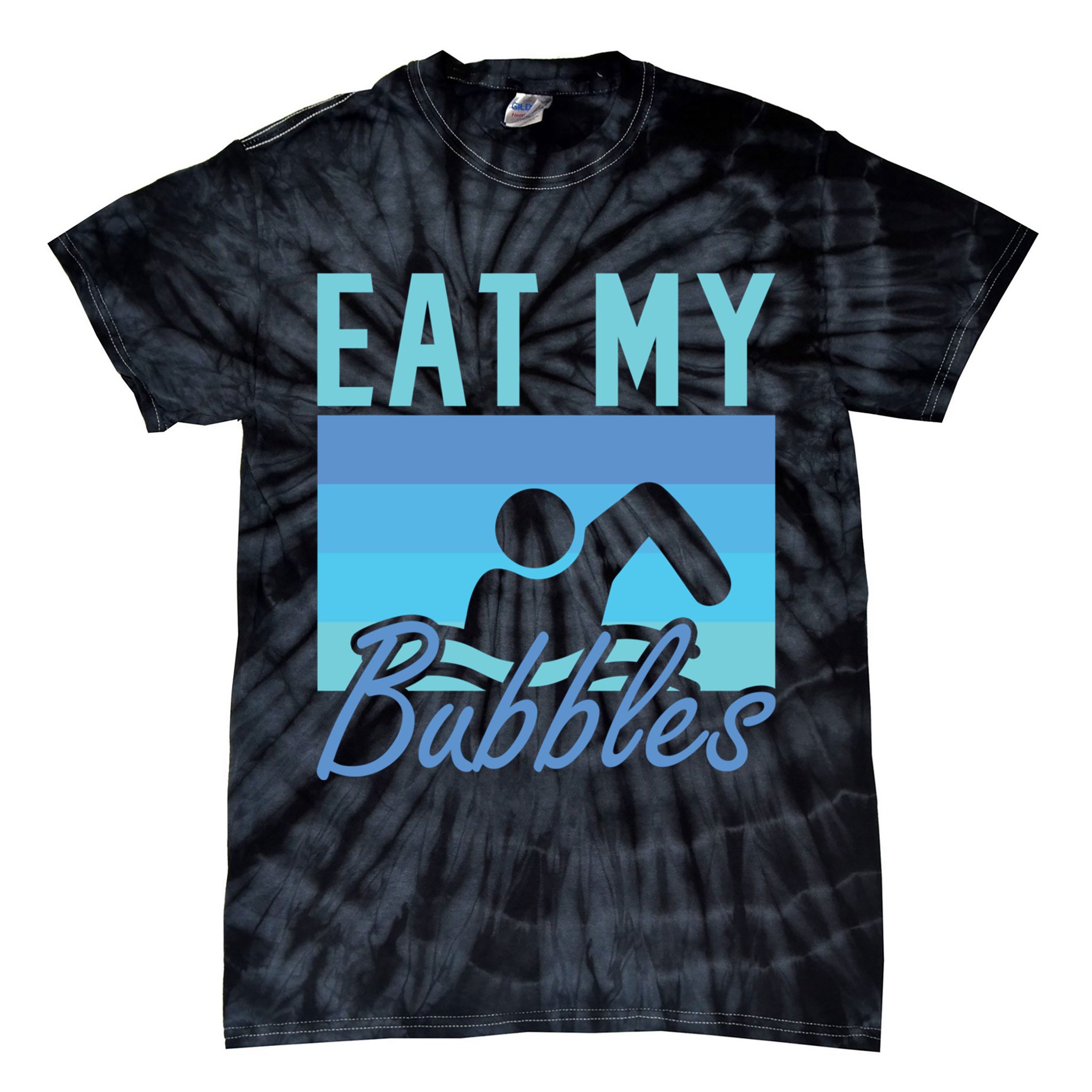 Eat My Bubbles Swim Swimmer Tie-Dye T-Shirt