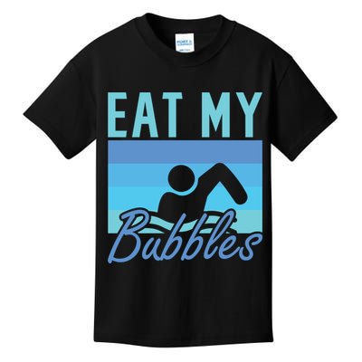 Eat My Bubbles Swim Swimmer Kids T-Shirt