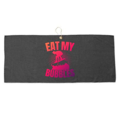 Eat My Bubbles Water Sport Water Ski Water Skiing Gift Large Microfiber Waffle Golf Towel