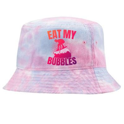 Eat My Bubbles Water Sport Water Ski Water Skiing Gift Tie-Dyed Bucket Hat