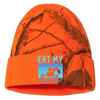 Eat my Bubbles Swim Swimmer Kati Licensed 12" Camo Beanie