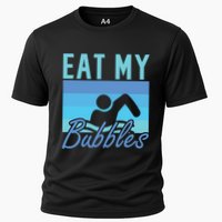 Eat My Bubbles Swim Swimmer Cooling Performance Crew T-Shirt