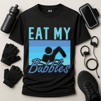Eat My Bubbles Swim Swimmer Cooling Performance Crew T-Shirt
