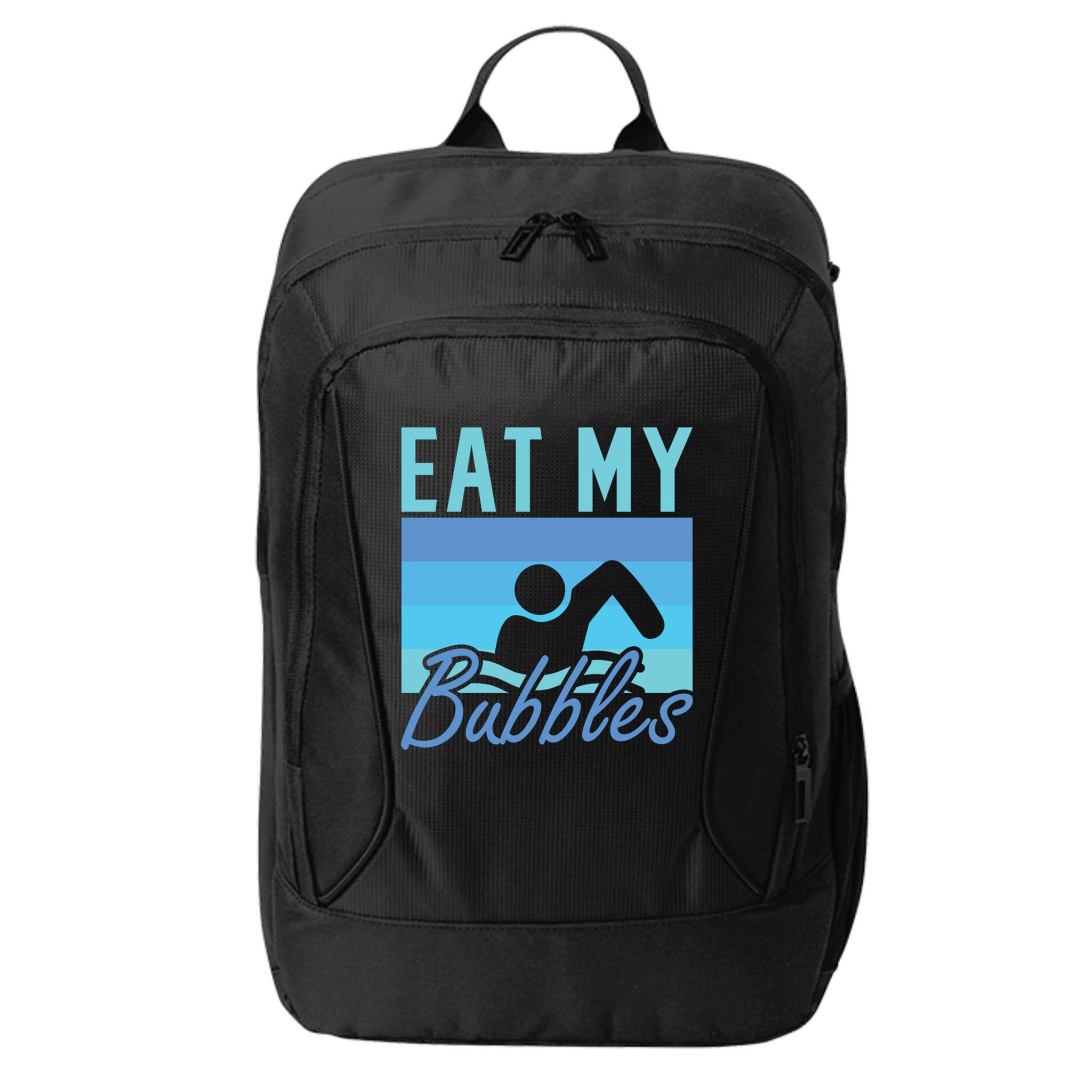 Eat My Bubbles Swim Swimmer City Backpack