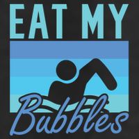 Eat My Bubbles Swim Swimmer Adult Drive Performance Visor