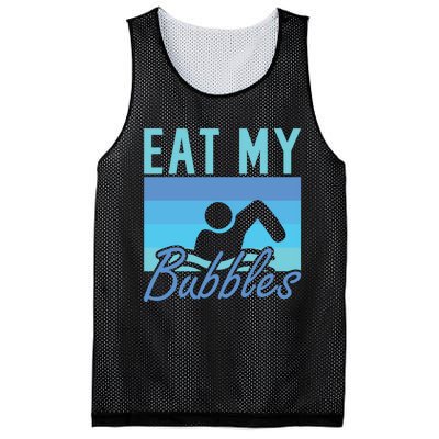 Eat My Bubbles Swim Swimmer Mesh Reversible Basketball Jersey Tank